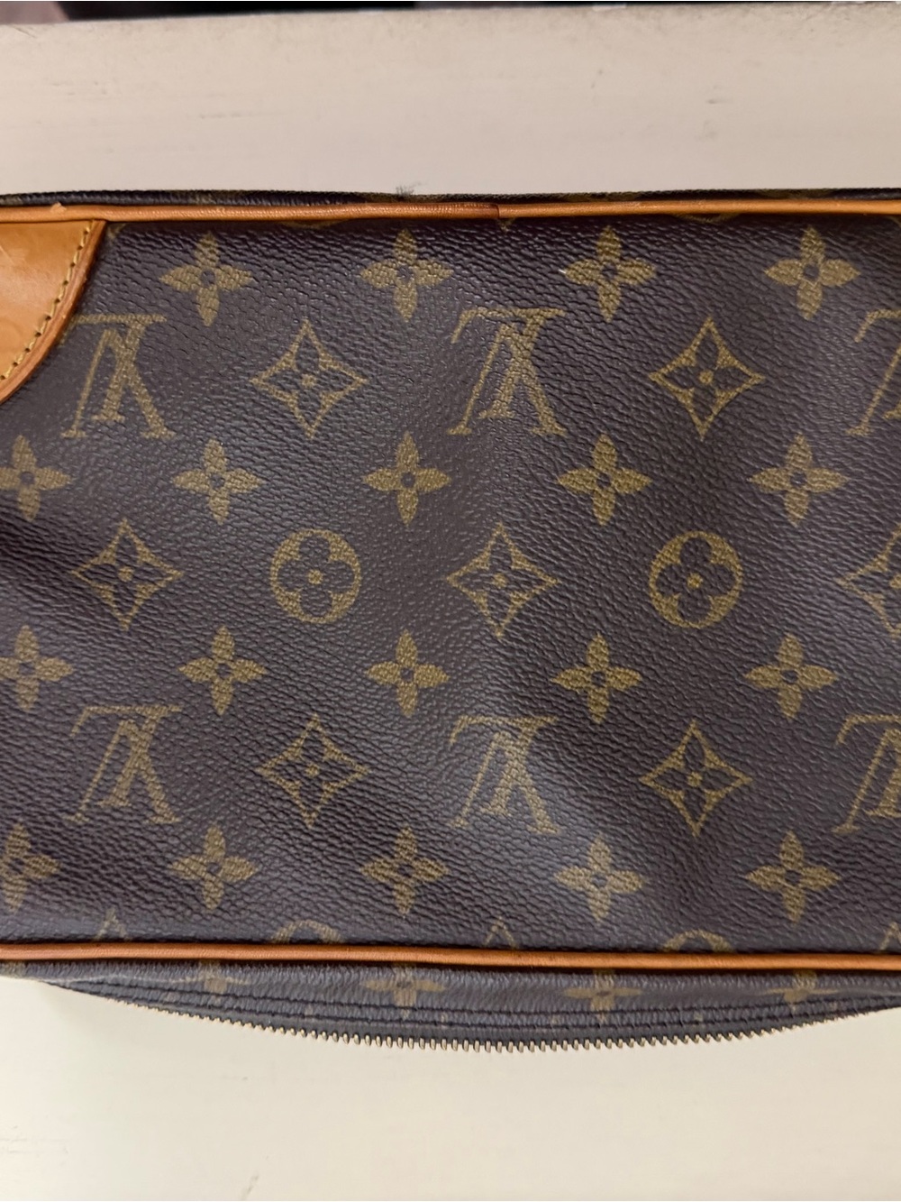 Louis Vuitton Monogram Canvas Toiletry Pouch in Brown and Tan - Picture 3 of 16